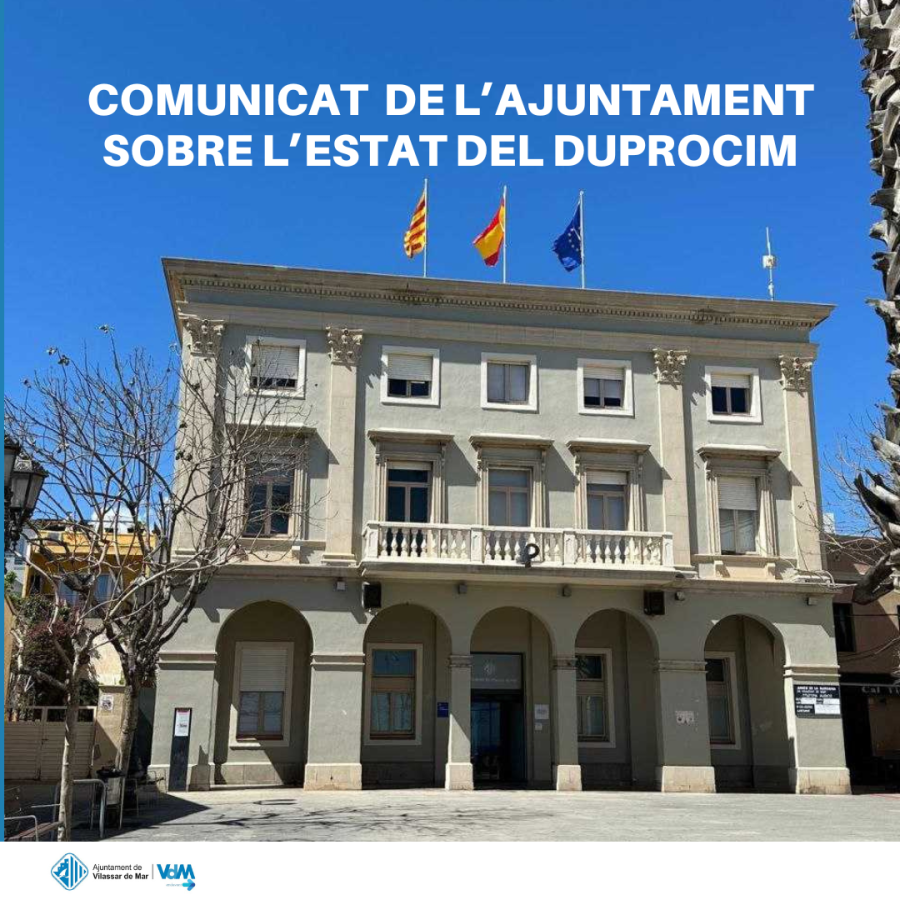 Comunicat estat del DUPROCIM