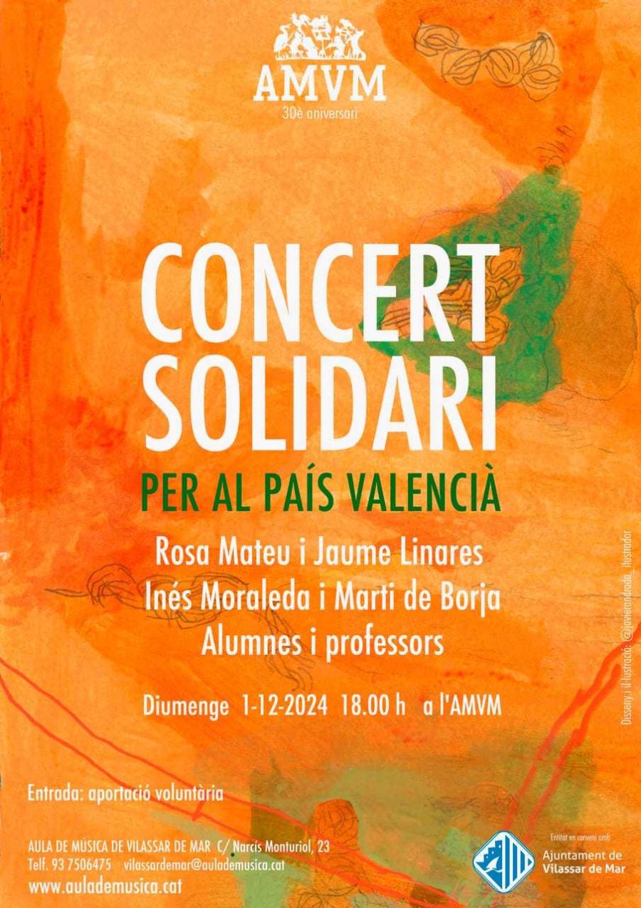 Cartell del concert solidari de l'Aula de Música