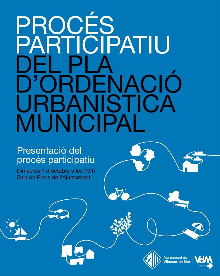 Cartell de presentació del procés participatiu del POUM