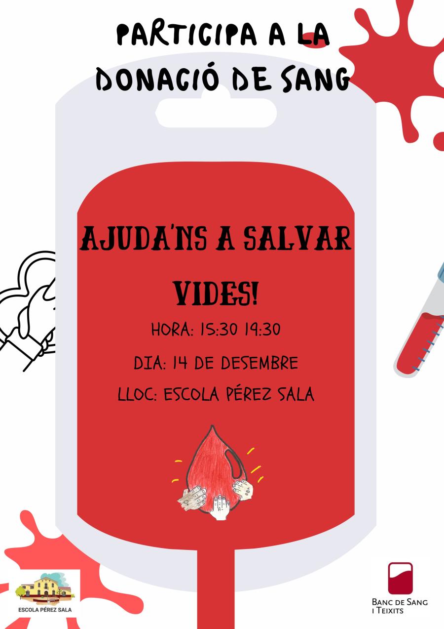 Donació de sang de l'escola Pérez Sala
