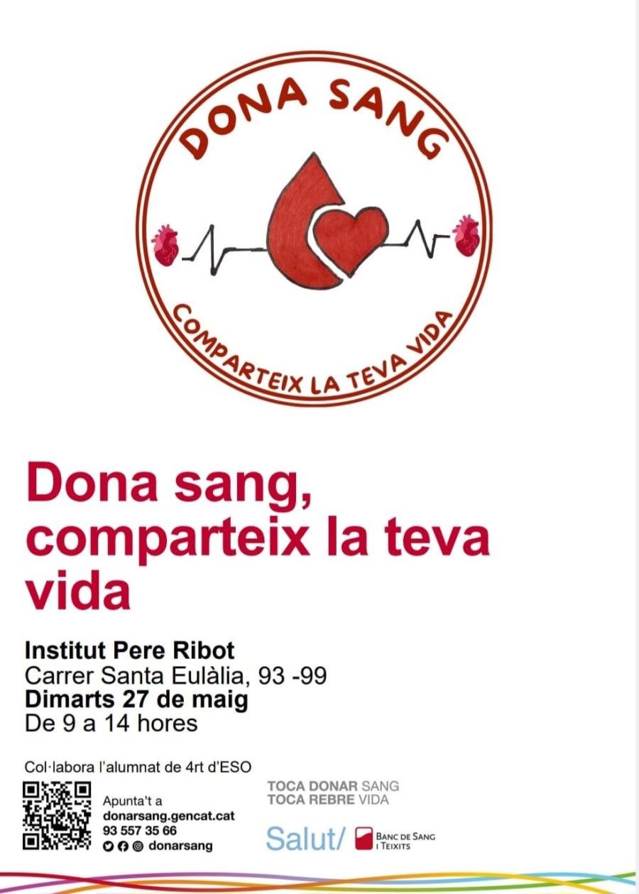 Donació de sang a l'institut Pere Ribot