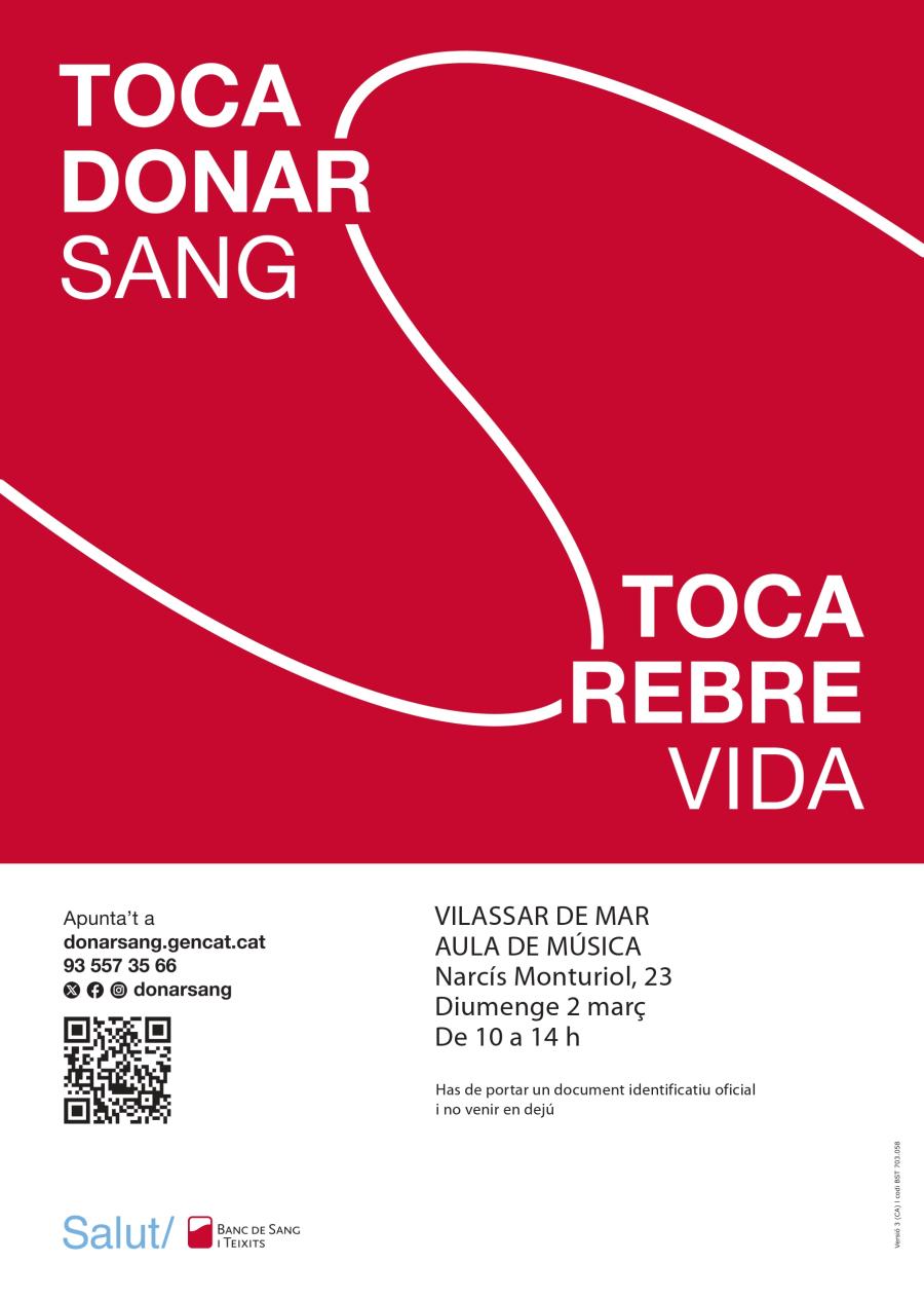 Cartell de donació de sang