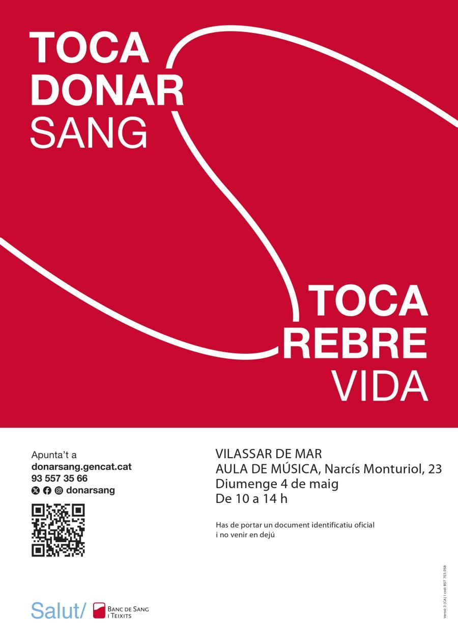 Donació de sang 4 de maig
