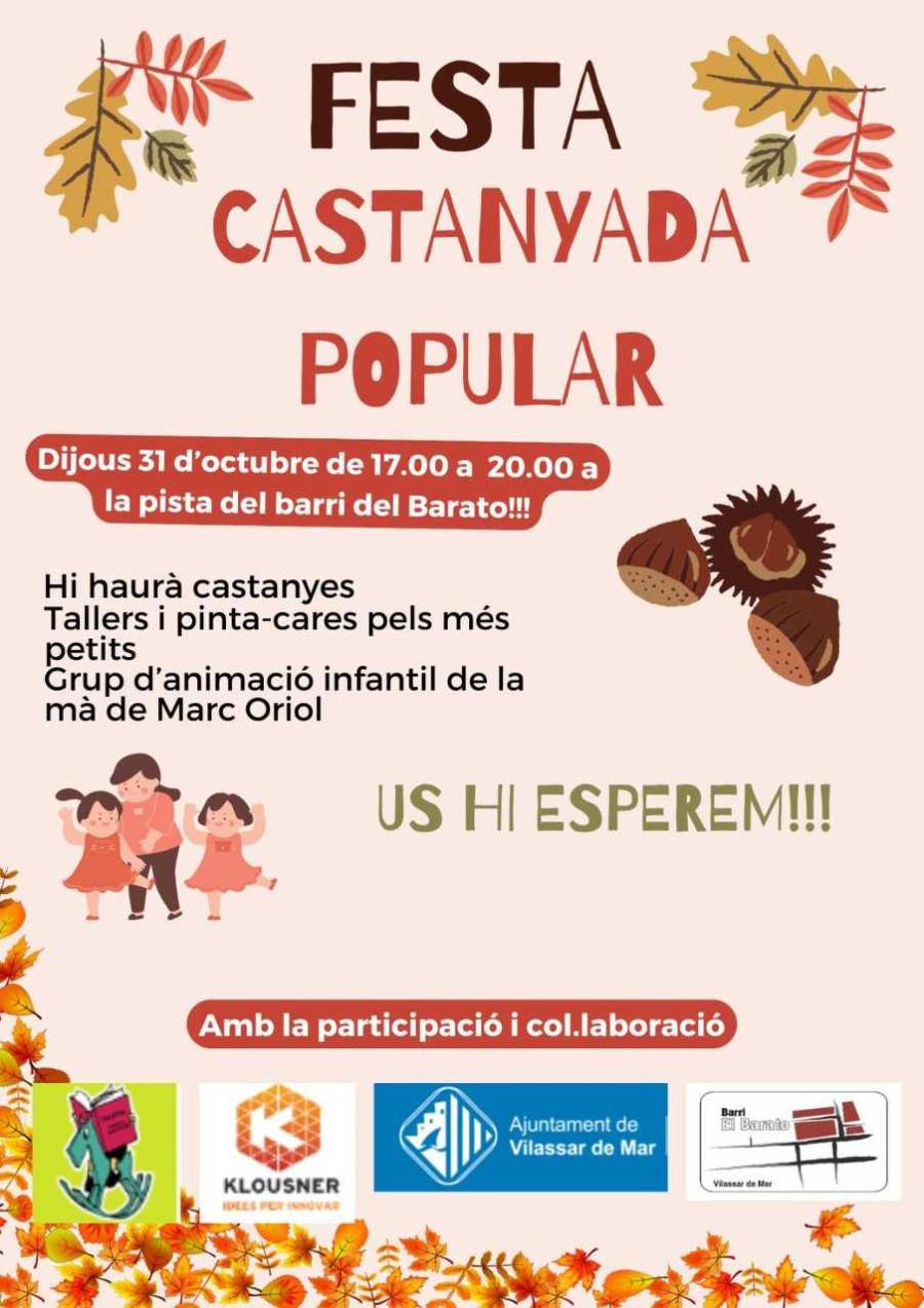 Cartell festa castanyada popular 2024