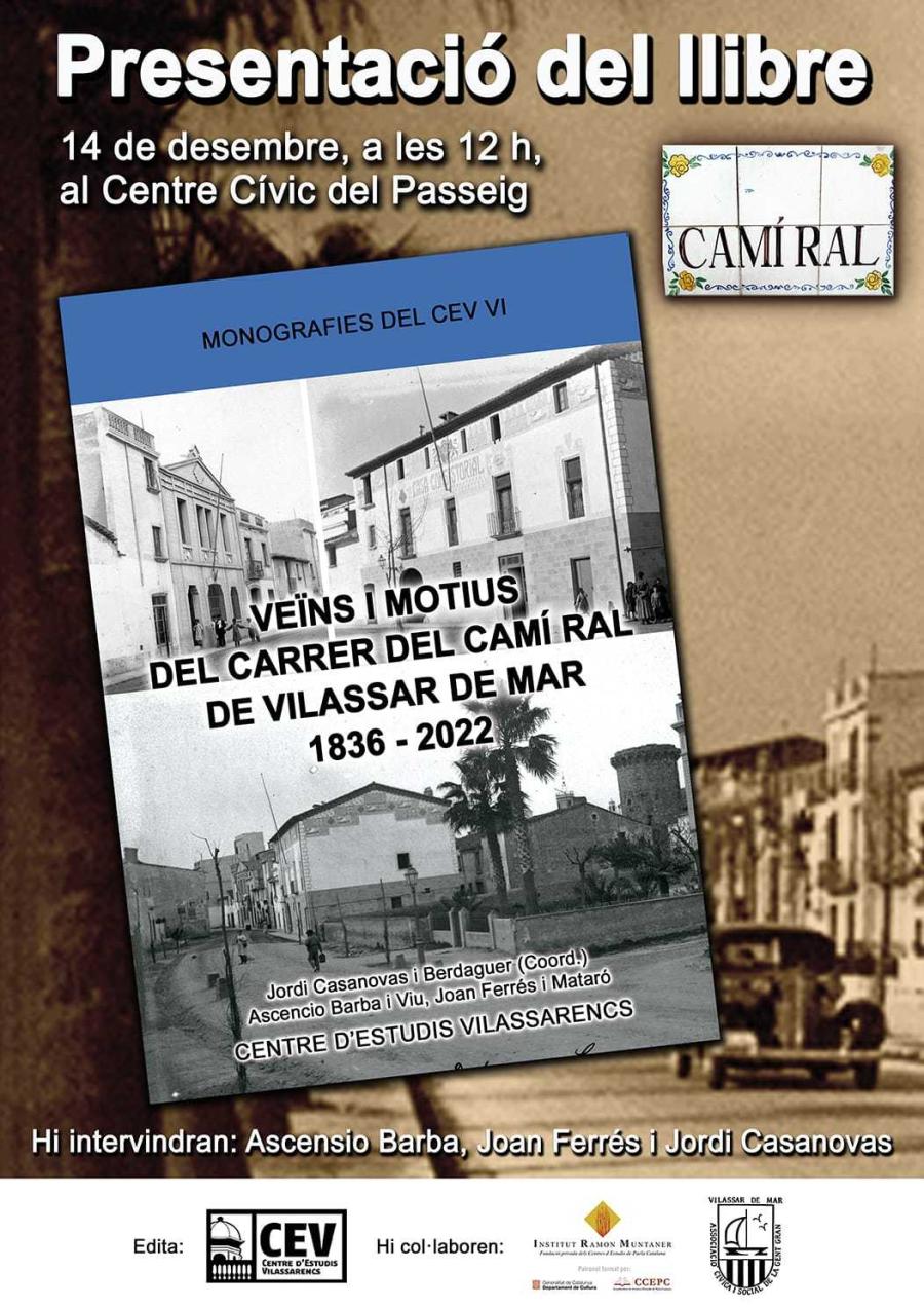 Cartell de la presentació del llibre del CEV
