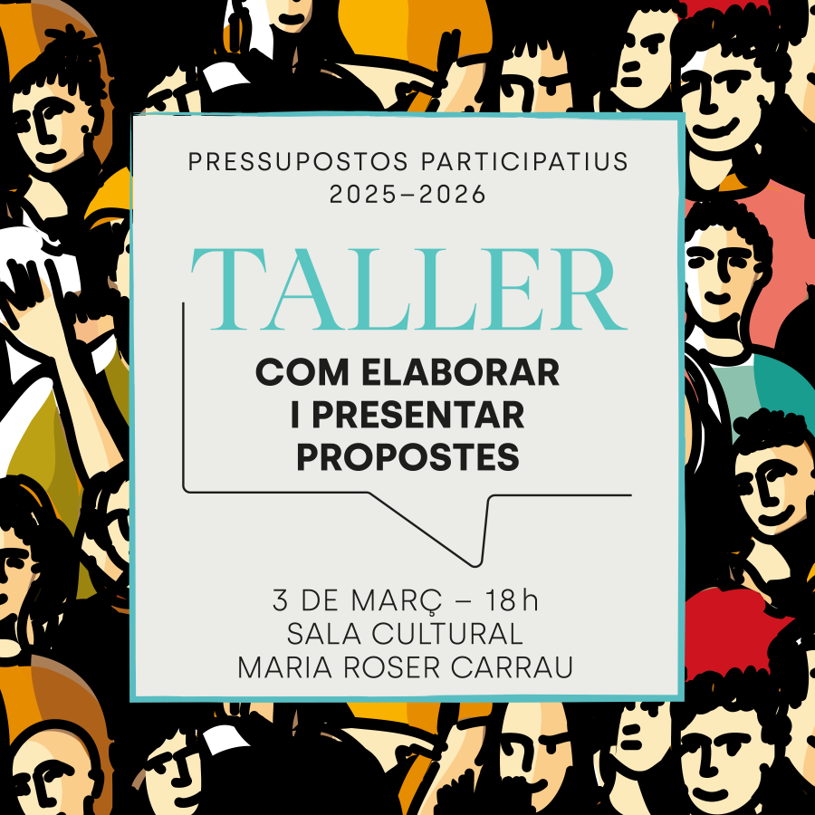 Cartell del taller com elaborar i presentar propostes