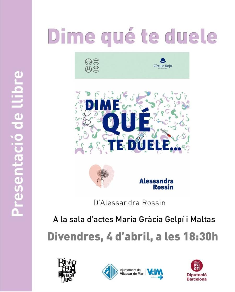 Presentació del llibre 'Dime qué te duele'