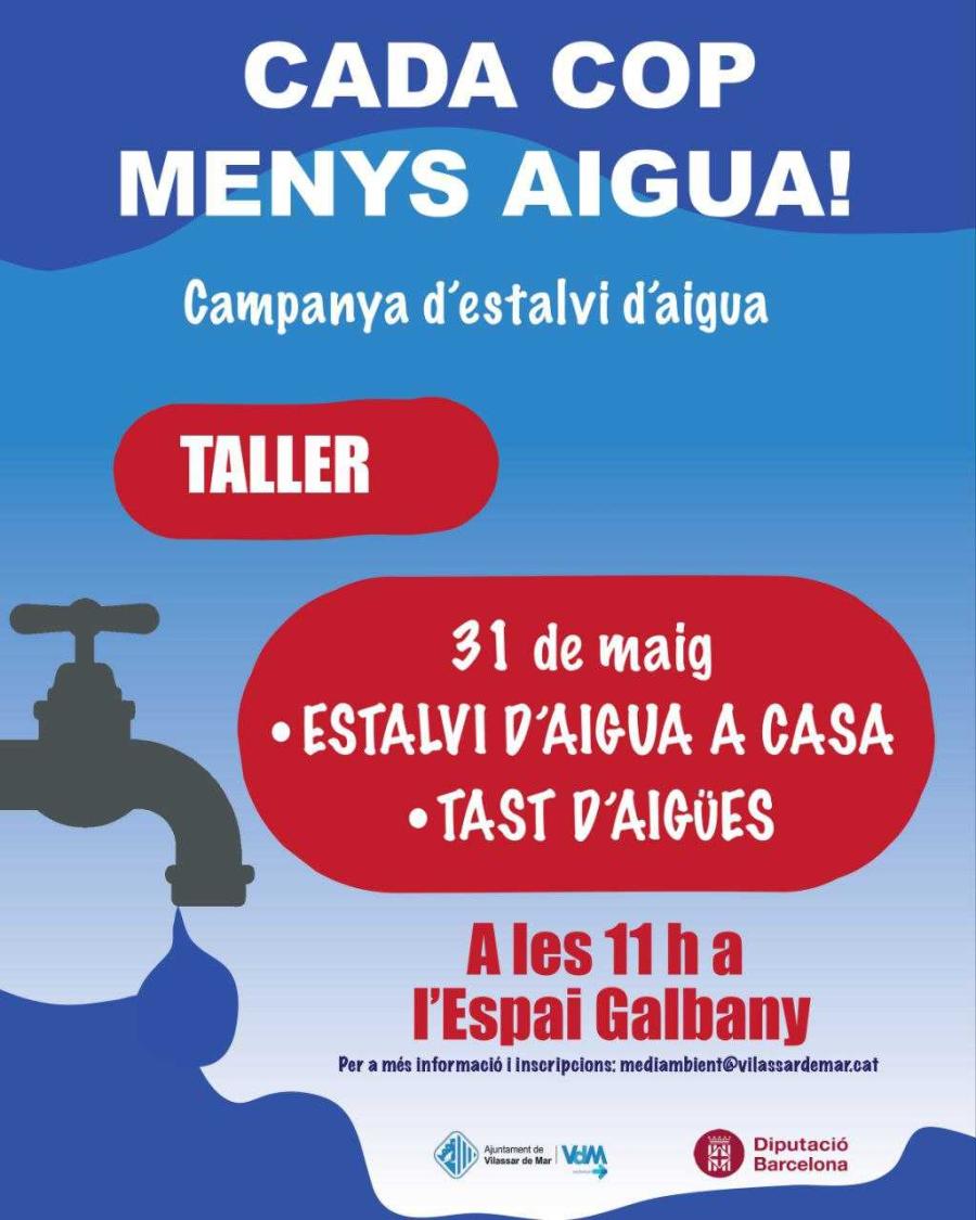 Taller d'estalvi d'aigua a casa
