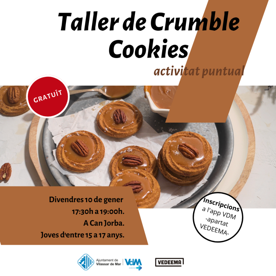 Taller de crumble cookies