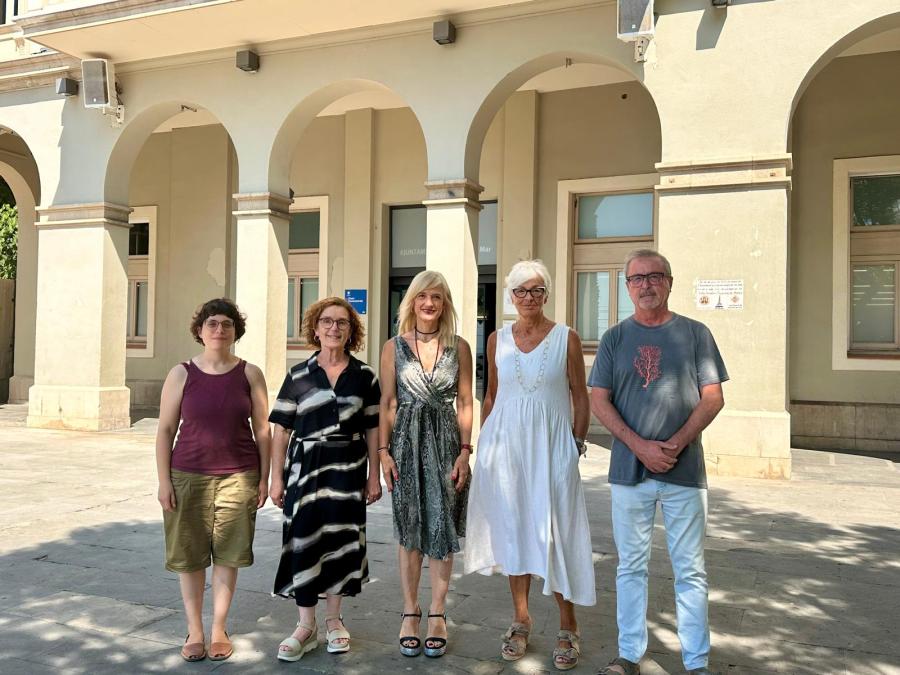 D'esquerra a dreta: Agnès Salat, Elena López, Núria Paricio i Àngel Font