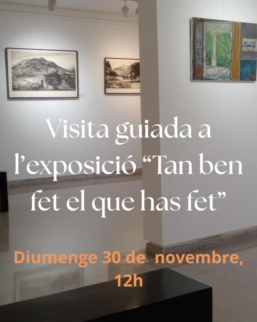 Visita guiada a l'exposició "Tan ben fet el que has fet"