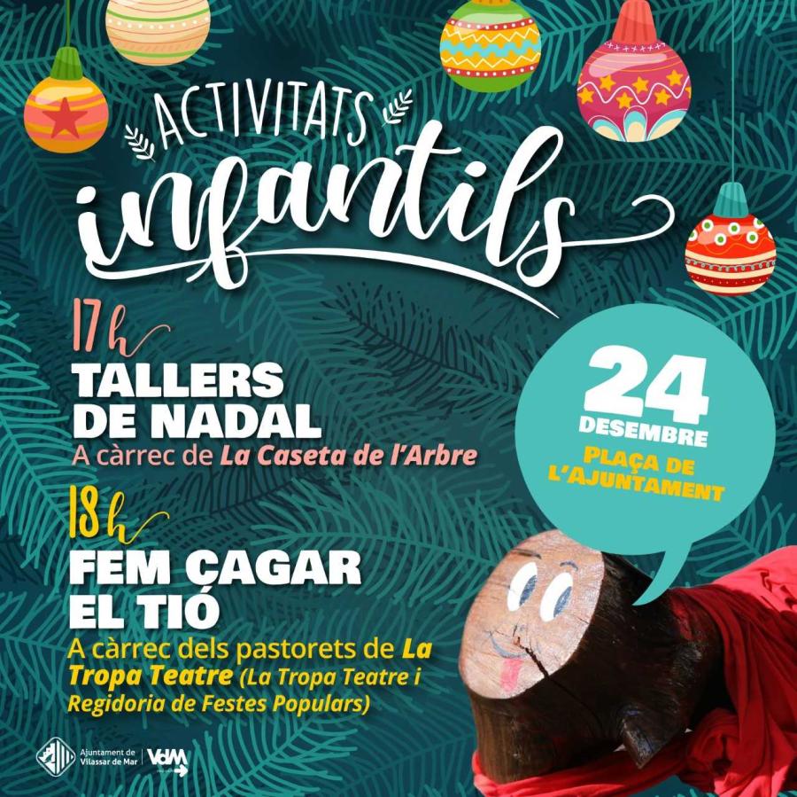 Cartell activitats infantils el 24 de desembre