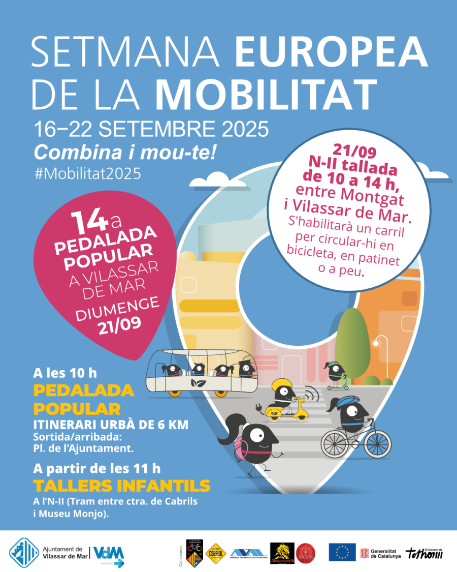 Cartell de la Setmana Europea de la Mobilitat 2025