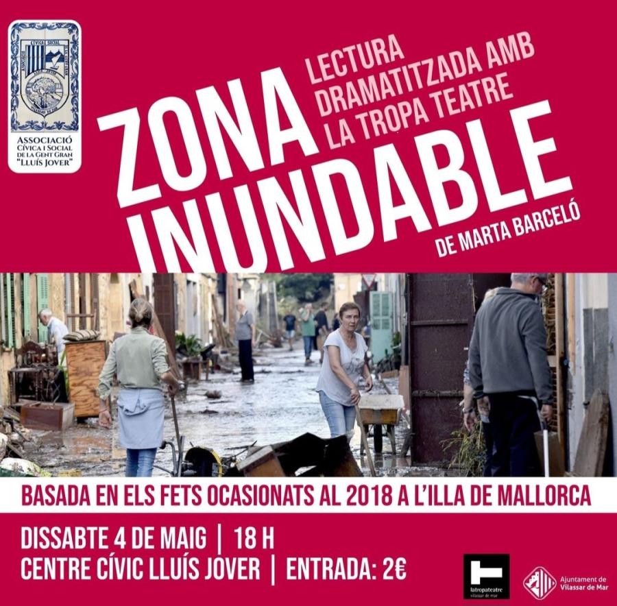Cartell "Zona inundable"